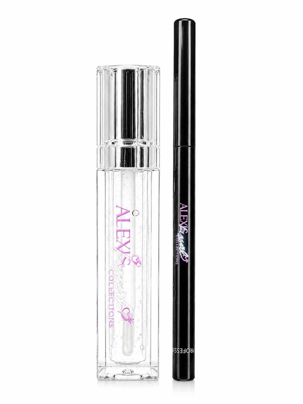 Alexis kissed collections- Clear Lipgloss & brown Liner Set